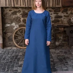 Burgschneider Robe Médiévale Freya (bleu Foncé)