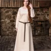 Burgschneider Robe Médiévale Freya, Naturel -Vêtements Viking Soldes Magasin robe medievale freya naturel