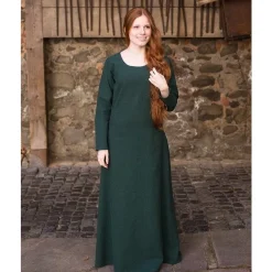 Burgschneider Robe Médiévale Freya (vert Forêt) -Vêtements Viking Soldes Magasin robe medievale freya vert foret 4