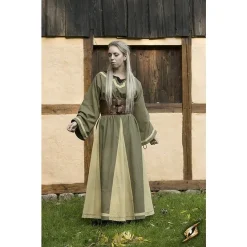 Epic Armoury Robe Viking Astrid, Vert/beige -Vêtements Viking Soldes Magasin robe viking astrid vert beige 4