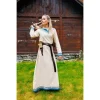 Leonardo Carbone Robe Viking Lagertha, Bleu Naturel -Vêtements Viking Soldes Magasin robe viking lagertha bleu naturel
