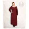 Mytholon Robe Viking Lenora, Rouge -Vêtements Viking Soldes Magasin robe viking lenora rouge