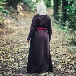 Leonardo Carbone Robe Viking Lina, Marron Foncé -Vêtements Viking Soldes Magasin robe viking lina marron fonce 2