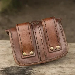 Epic Armoury Sac Ceinture En Cuir Agostino, Marron -Vêtements Viking Soldes Magasin sac ceinture en cuir agostino marron 3