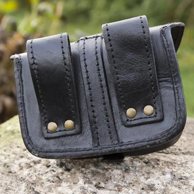 Epic Armoury Sac Ceinture En Cuir Agostino, Noir 4 Epic Armoury Sac Ceinture En Cuir Agostino, Noir – Image 2