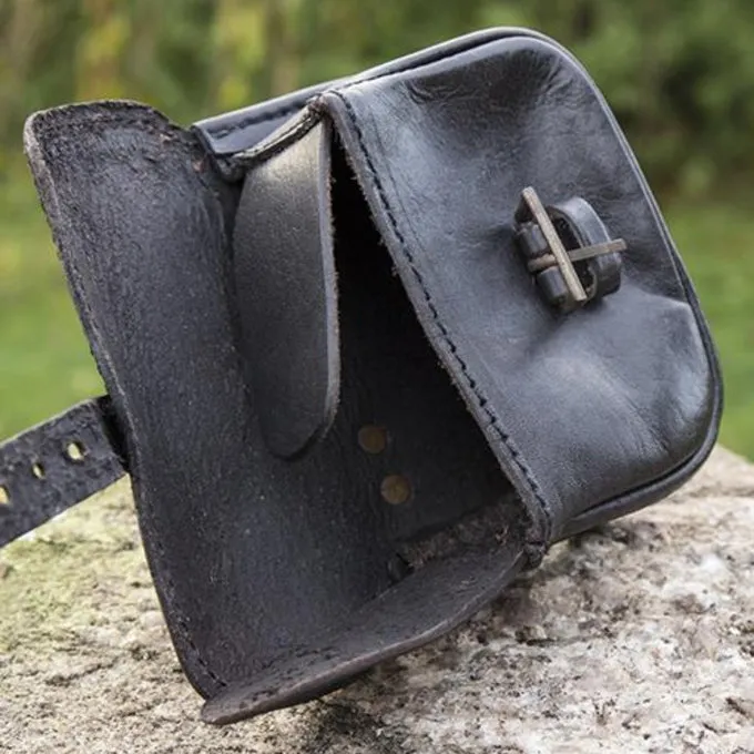 Epic Armoury Sac Ceinture En Cuir Agostino, Noir 5 Epic Armoury Sac Ceinture En Cuir Agostino, Noir – Image 3