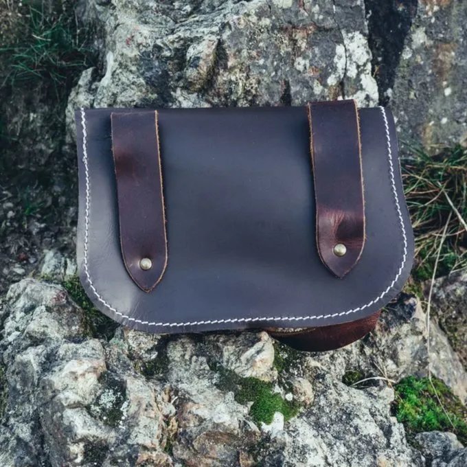 Leonardo Carbone Sac Celtique Triquetra, Marron 4 Leonardo Carbone Sac Celtique Triquetra, Marron – Image 2