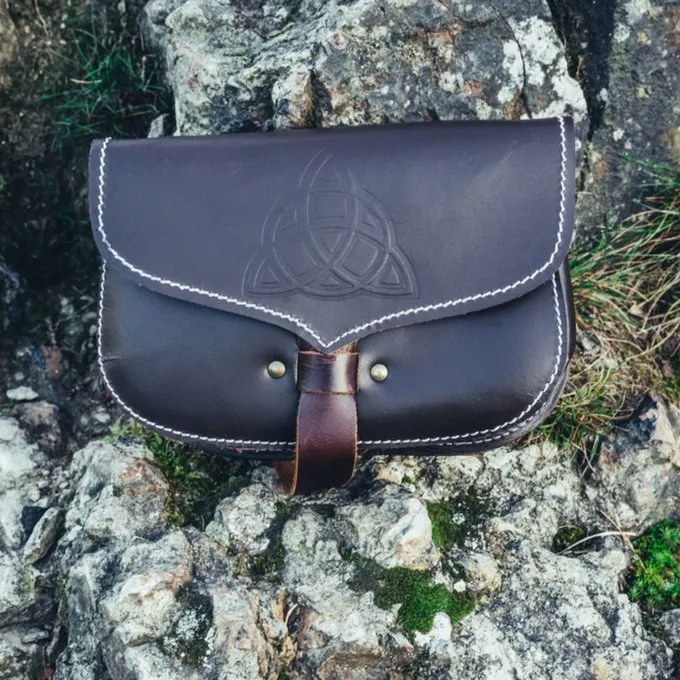 Leonardo Carbone Sac Celtique Triquetra, Marron 3 Leonardo Carbone Sac Celtique Triquetra, Marron