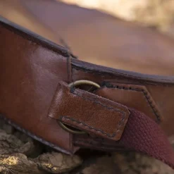 Epic Armoury Sac En Cuir Rond, Marron -Vêtements Viking Soldes Magasin sac en cuir rond marron 1