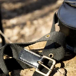 Epic Armoury Sac En Cuir Rond, Noir -Vêtements Viking Soldes Magasin sac en cuir rond noir 2