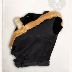 Mytholon Top En Cuir Jetta, Noir -Vêtements Viking Soldes Magasin top en cuir jetta noir 3