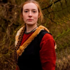 Mytholon Top En Cuir Jetta, Noir -Vêtements Viking Soldes Magasin top en cuir jetta noir 5