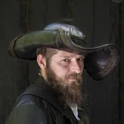 Epic Armoury Tricorn Blackbeard, Noir -Vêtements Viking Soldes Magasin tricorn blackbeard noir 4