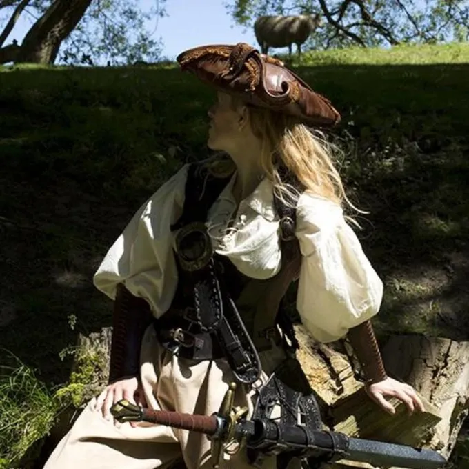 Epic Armoury Tricorne Barbe Noire, Marron 5 Epic Armoury Tricorne Barbe Noire, Marron – Image 3