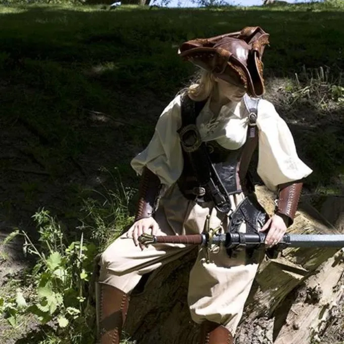 Epic Armoury Tricorne Barbe Noire, Marron 6 Epic Armoury Tricorne Barbe Noire, Marron – Image 4