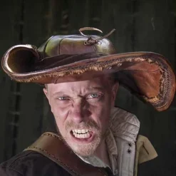 Epic Armoury Tricorne Barbe Noire, Marron 13 Epic Armoury Tricorne Barbe Noire, Marron -Vêtements Viking Soldes Magasin tricorne barbe noire marron 5