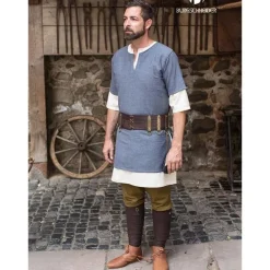 Burgschneider Tunique Aegir, Gris -Vêtements Viking Soldes Magasin tunique aegir gris 3