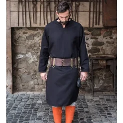 Burgschneider Tunique Ekwin, Noir -Vêtements Viking Soldes Magasin tunique ekwin noir 2