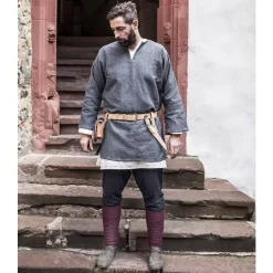Burgschneider Tunique Erik, Gris -Vêtements Viking Soldes Magasin tunique erik gris 2
