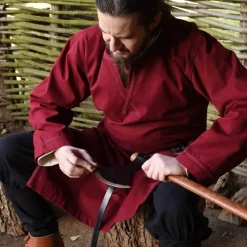 Tunique Harald, Vin Rouge -Vêtements Viking Soldes Magasin tunique harald vin rouge 5