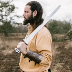 Leonardo Carbone Tunique Historique Avec Doublure Authentique, Marron Miel -Vêtements Viking Soldes Magasin tunique historique avec doublure authentique marro 9