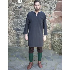 Burgschneider Tunique Leif, Noir -Vêtements Viking Soldes Magasin tunique leif noir 2