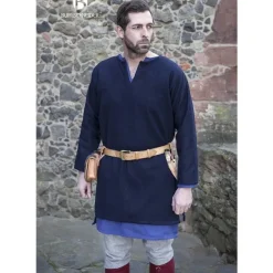 Burgschneider Tunique Lodin, Bleu -Vêtements Viking Soldes Magasin tunique lodin bleu 3