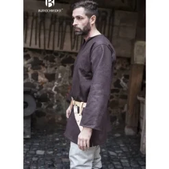 Burgschneider Tunique Lodin, Brun -Vêtements Viking Soldes Magasin tunique lodin brun 3