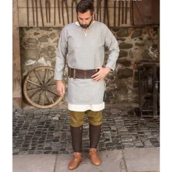 Burgschneider Tunique Lodin, Gris -Vêtements Viking Soldes Magasin tunique lodin gris 2