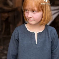 Burgschneider Tunique Pour Enfants Eriksson, Gris -Vêtements Viking Soldes Magasin tunique pour enfants eriksson gris 2