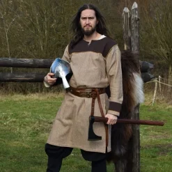 Tunique Thorsberg Motif à Chevrons, Marron