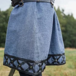 Leonardo Carbone Tunique Viking Farulfr, Bleu-gris -Vêtements Viking Soldes Magasin tunique viking farulfr bleu gris 2