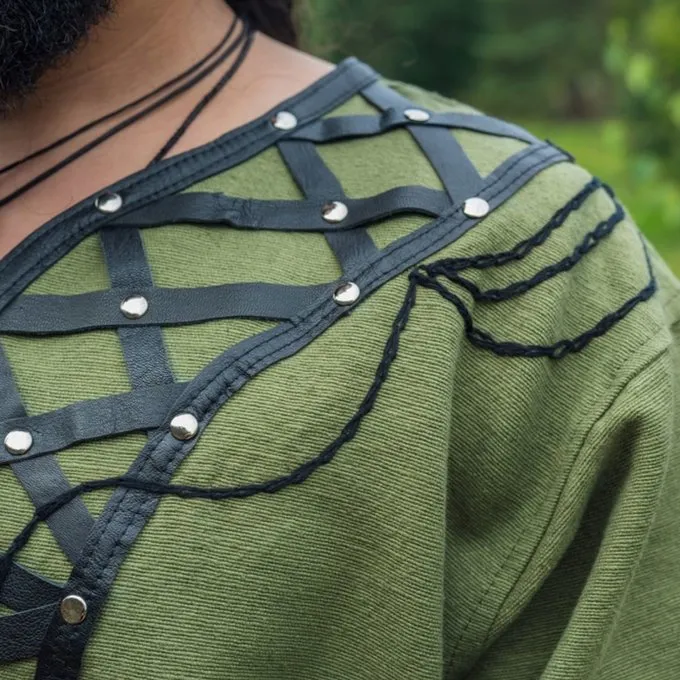 Leonardo Carbone Tunique Viking Farulfr, Verte 8 Leonardo Carbone Tunique Viking Farulfr, Verte – Image 6