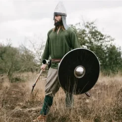 Leonardo Carbone Tunique Viking Hans, Verte -Vêtements Viking Soldes Magasin tunique viking hans verte 4