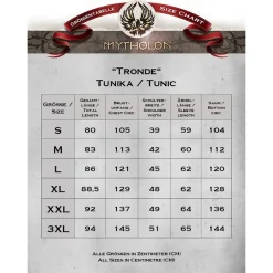 Mytholon Tunique Viking Lin Tronde, Brun 9 Mytholon Tunique Viking Lin Tronde, Brun -Vêtements Viking Soldes Magasin tunique viking lin tronde brun 3
