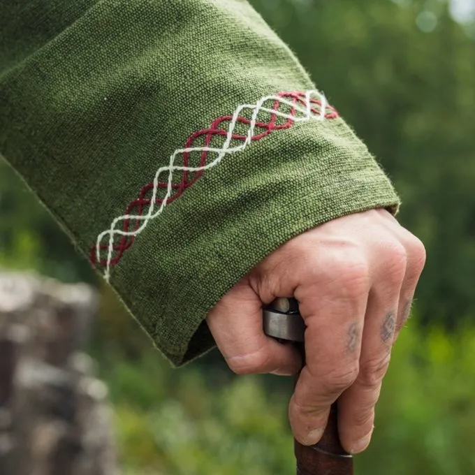 Leonardo Carbone Tunique Viking Loup Fenrir, Vert 8 Leonardo Carbone Tunique Viking Loup Fenrir, Vert – Image 6