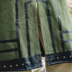 Leonardo Carbone Tunique Viking Rollo, Vert -Vêtements Viking Soldes Magasin tunique viking rollo vert 3