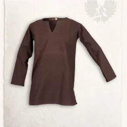 Mytholon Tunique Viking Tronde, Brun -Vêtements Viking Soldes Magasin tunique viking tronde brun 2