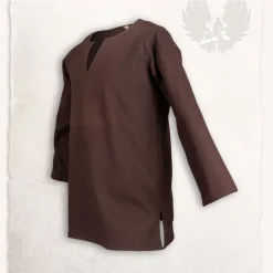 Mytholon Tunique Viking Tronde, Brun -Vêtements Viking Soldes Magasin tunique viking tronde brun 3