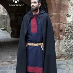 Burgschneider Veste Hibernus, Noir -Vêtements Viking Soldes Magasin veste hibernus noir 4