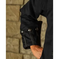 Mytholon Veste Pirate Enigo, Noir -Vêtements Viking Soldes Magasin veste pirate enigo noir 4