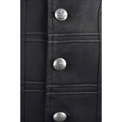 Mytholon Veste Pirate Enigo, Noir -Vêtements Viking Soldes Magasin veste pirate enigo noir 5