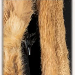 Mytholon Viking Caftan Avec De La Fourrure, Noir -Vêtements Viking Soldes Magasin viking caftan avec de la fourrure noir 4