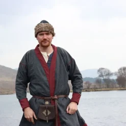 Mytholon Viking Caftan Rasoul, Laine, Gris -Vêtements Viking Soldes Magasin viking caftan rasoul laine gris 2