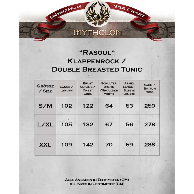 Mytholon Viking Caftan Rasoul, Laine, Vert 7 Mytholon Viking Caftan Rasoul, Laine, Vert – Image 5