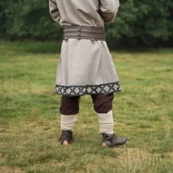 Leonardo Carbone Viking Winingas Herringbone Motif Halfdan, Naturel -Vêtements Viking Soldes Magasin viking winingas herringbone motif halfdan naturel 3