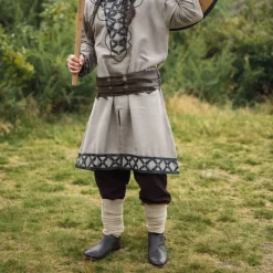 Leonardo Carbone Viking Winingas Herringbone Motif Halfdan, Naturel -Vêtements Viking Soldes Magasin viking winingas herringbone motif halfdan naturel 4